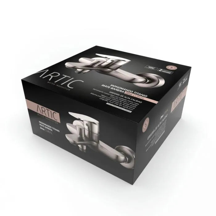 Monomando bañera Coral Titanio Mate