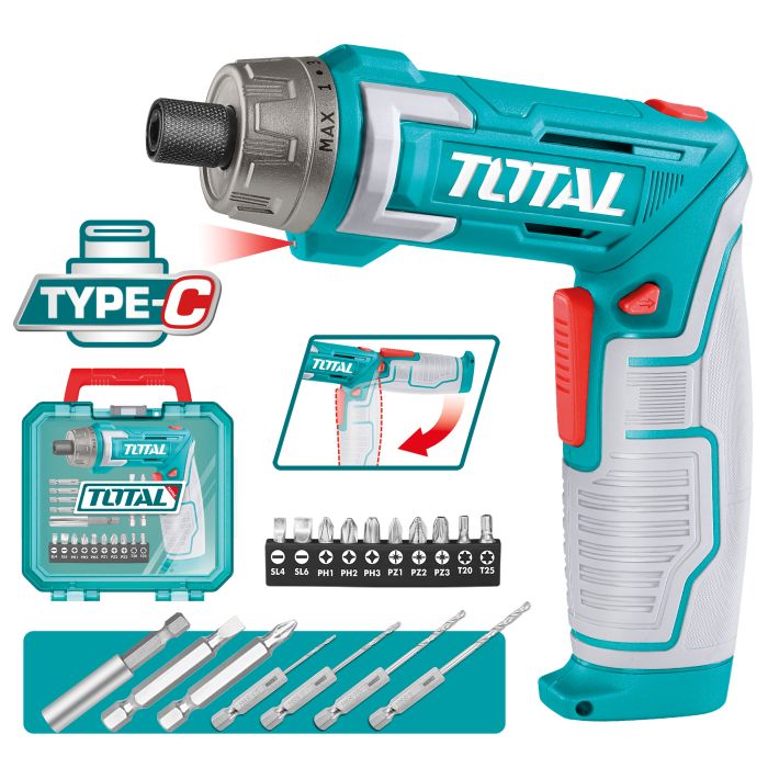 Atornillador articulado a bateria 8V Total Tools