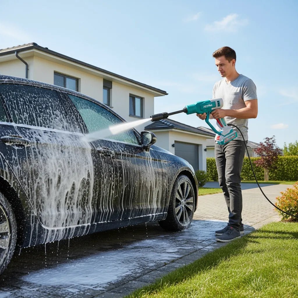 Pistola de limpieza a batería TOTAL TOOLS