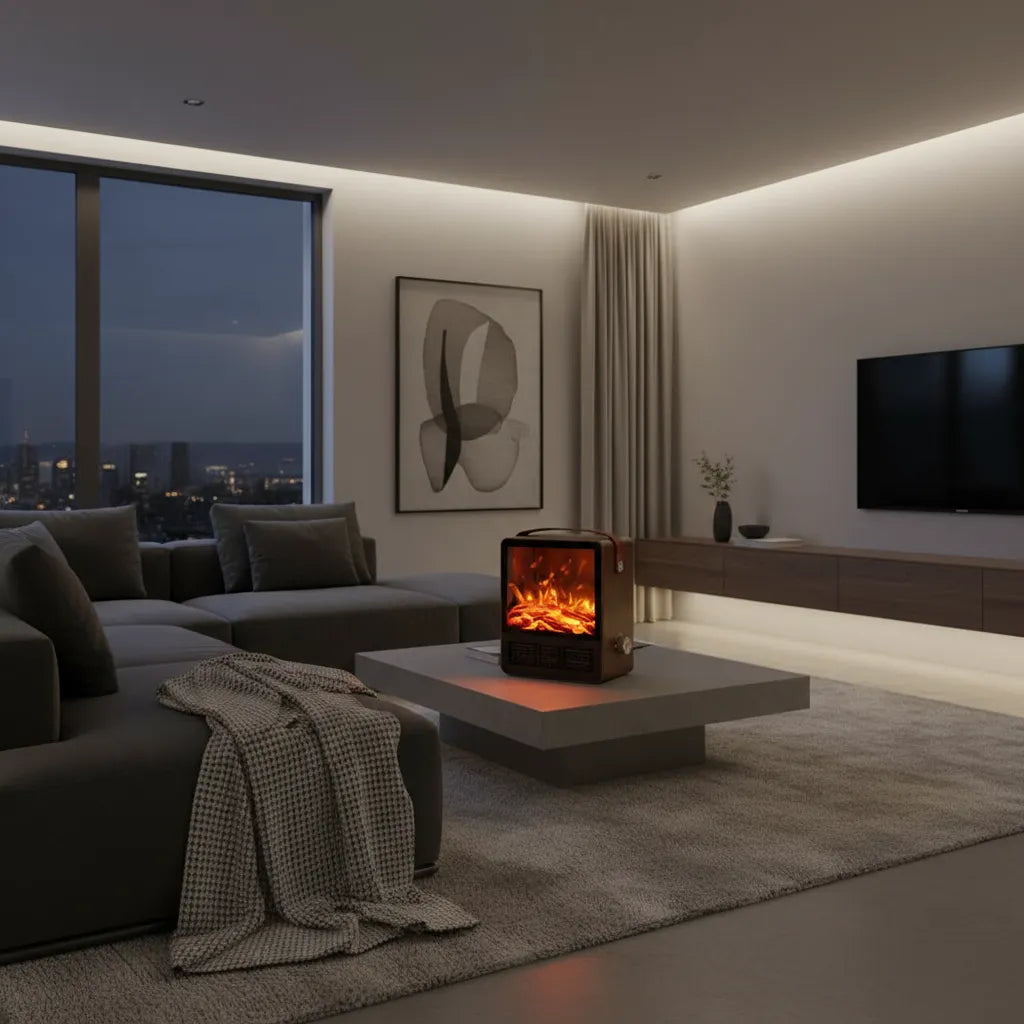 Termoventilador cerámico efecto llama CALETA 1500W