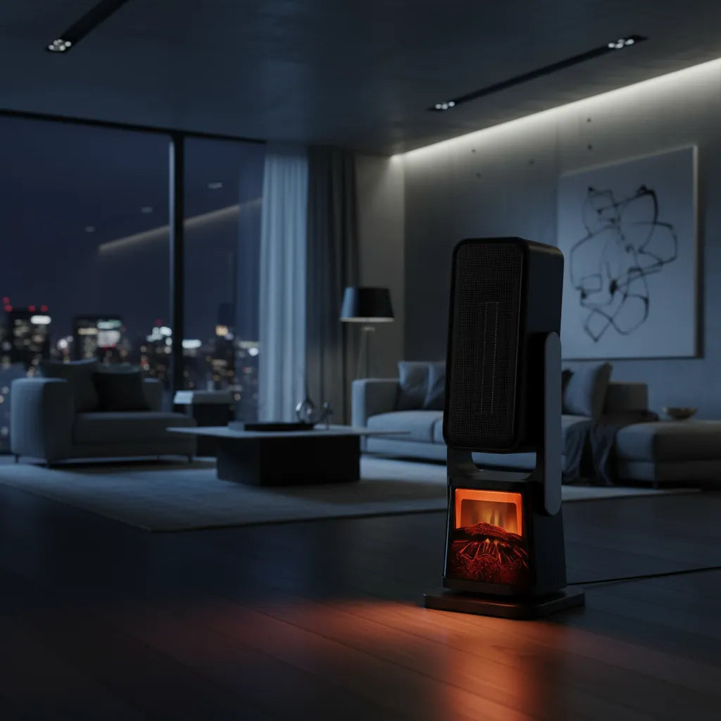 Termoventilador torre cerámico negro SIMONETA 2000W