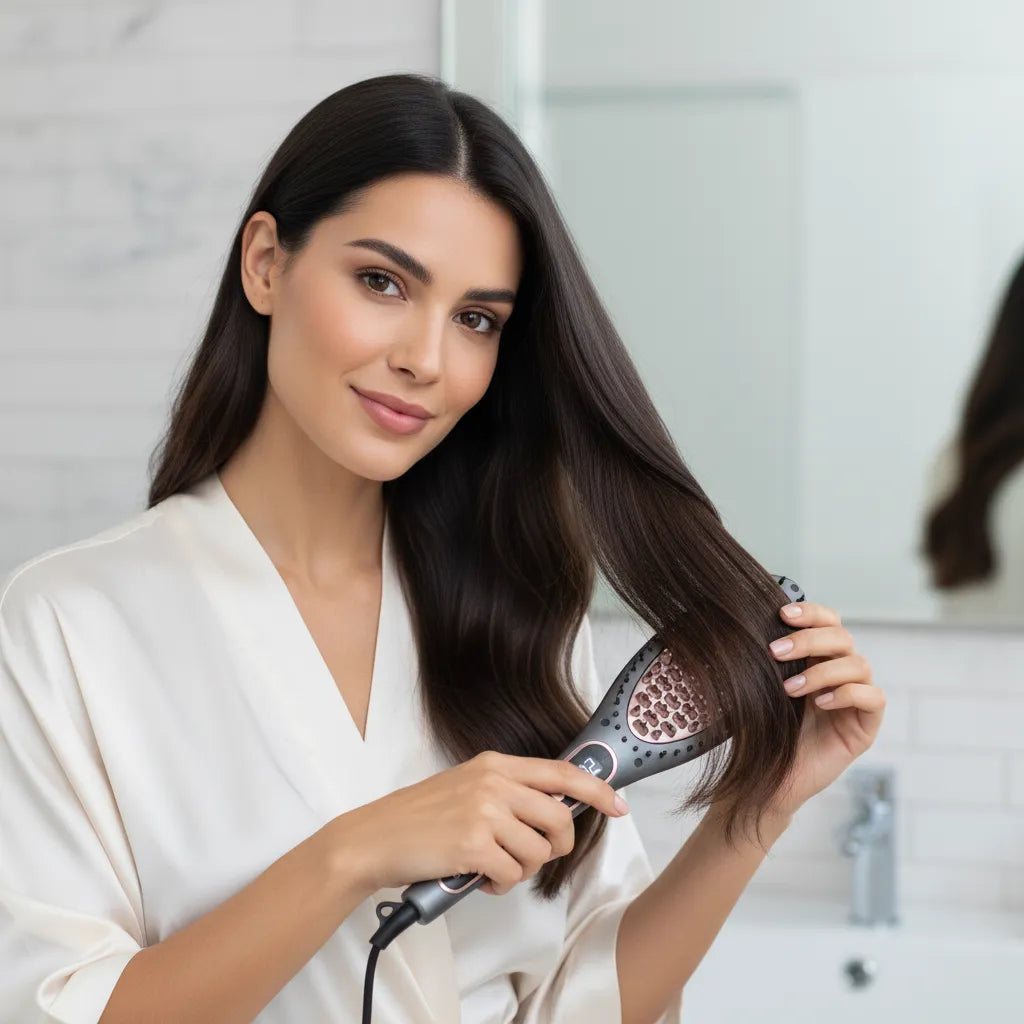 Cepillo alisador eléctrico Bamba InstantCare Smooth Brush Cecotec