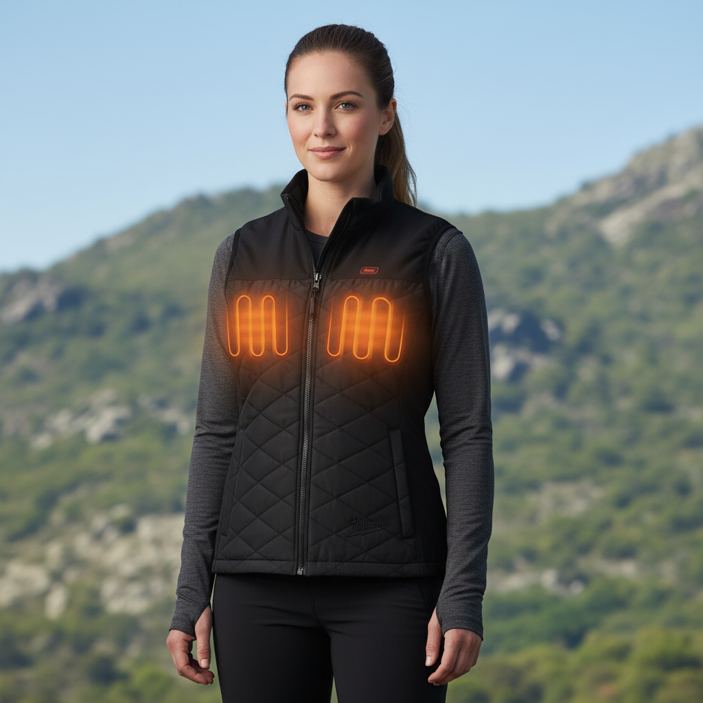 Chaleco híbrido güateado calefactado M12 para mujer talla S Milwaukee