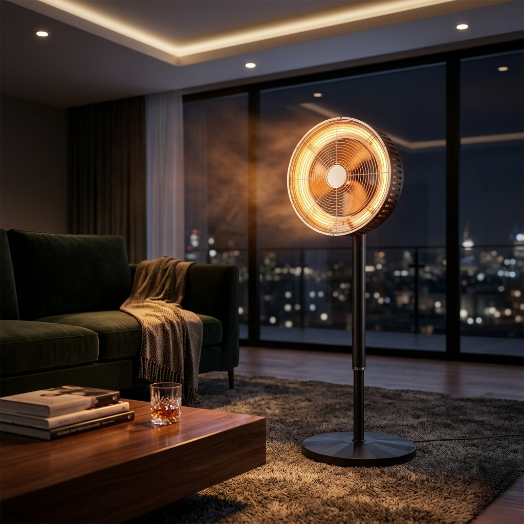 Ventilador de pie 2 en 1 frío/calor PRACTICO 55W