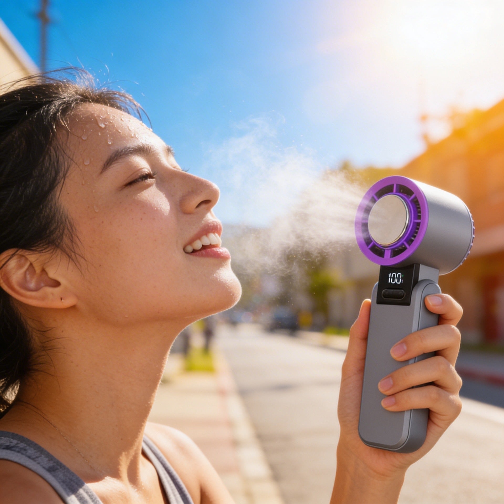 Ventilador mano sin aspas Turbo Refrigeración USB