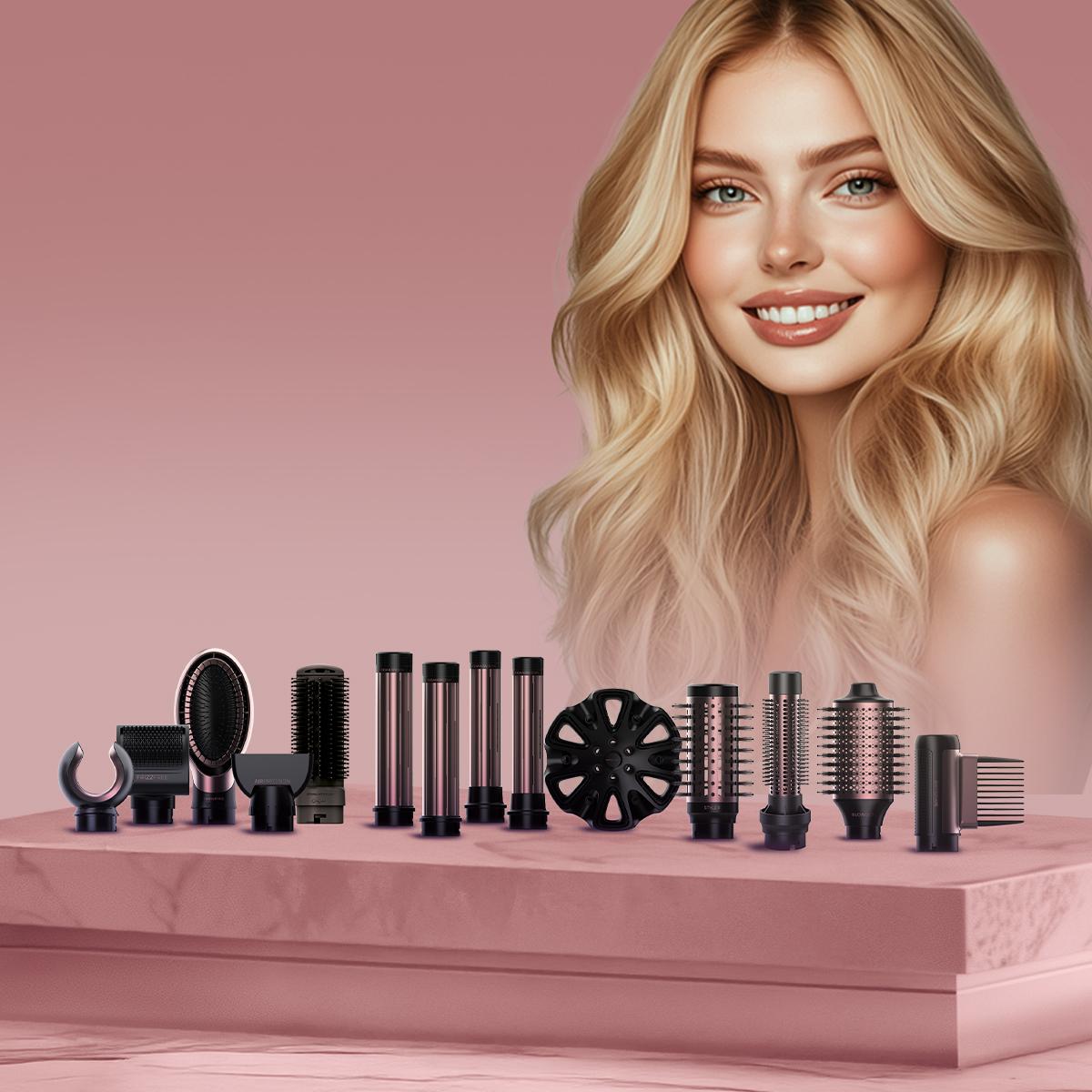 Moldeador de pelo AirGlam 14in1 Flex Black Cecotec