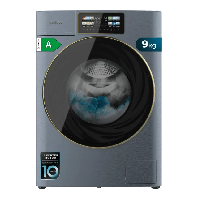 Lavadora Autodosis Bolero DressCode 9950 Autodose Inverter 3D Ice Blue clase A Cecotec