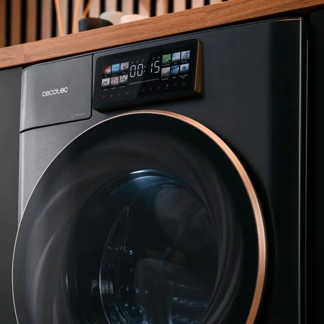 Lavadora autodosis Bolero DressCode 9950 Autodose Inverter 3D Steel clase A de 9 kg Cecotec