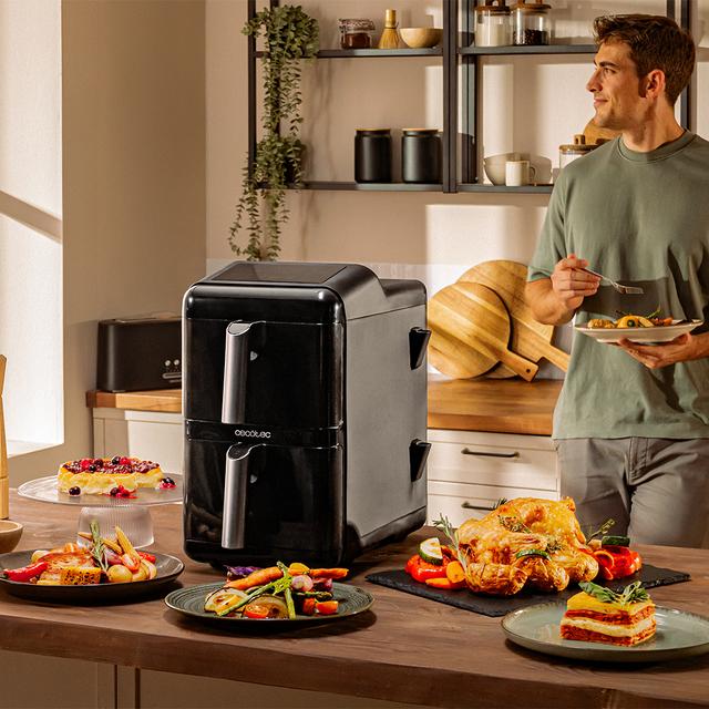 Freidora de aire de 12L Cecofry DuoLevel 12000 Window Cecotec