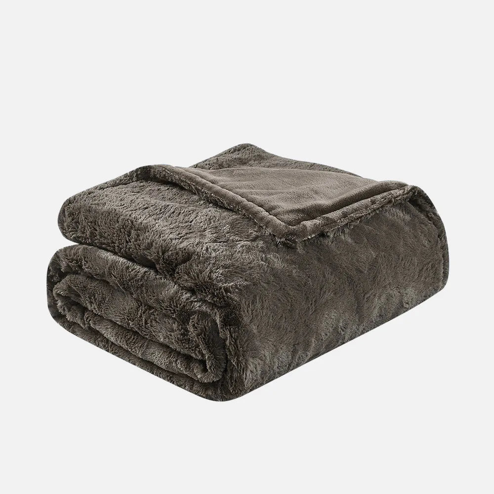 Manta eléctrica Hervas marrón 180x130cm 160W