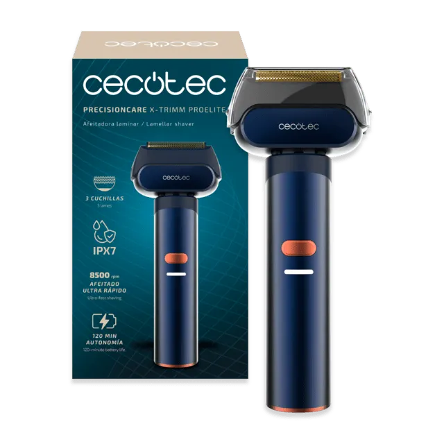 Afeitadora laminar profesional PrecisionCare X-Trimm ProElite Cecotec