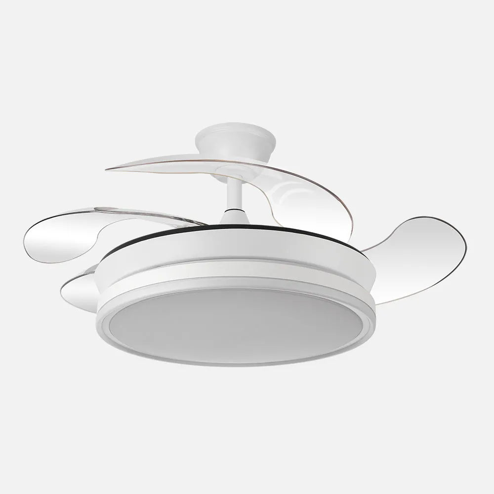 Ventilador techo con aspas desplegables Bayomo Blanco 91cm 59W